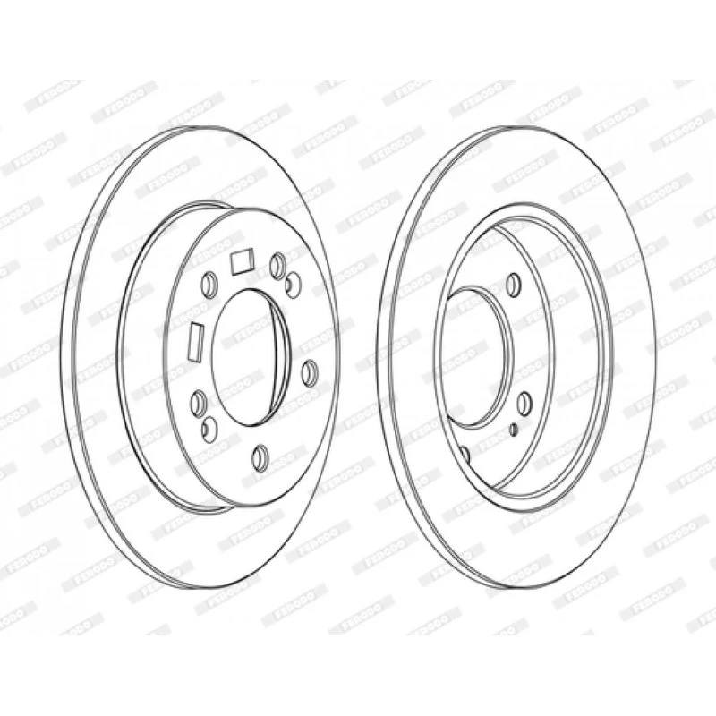 Ferodo DDF1874C Bremseskive til Hyundai ix20 og Kia Venga