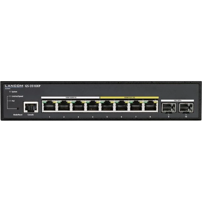 LANCOM GS-3510XP Managed Switch med 8 PoE+ porte og 2.5G
