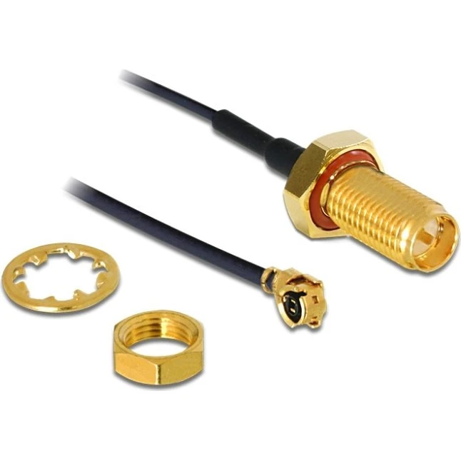 DeLOCK 88746 Antenneadapter I-PEX til RP-SMA Hun, 0,2m
