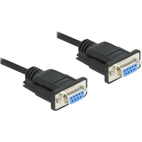 Delock Serielt kabel DB-9 til DB-9, 3m, Sort
