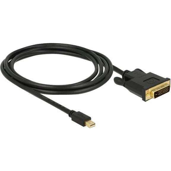 Delock Mini DisplayPort til DVI-D adapterkabel, 2m, sort