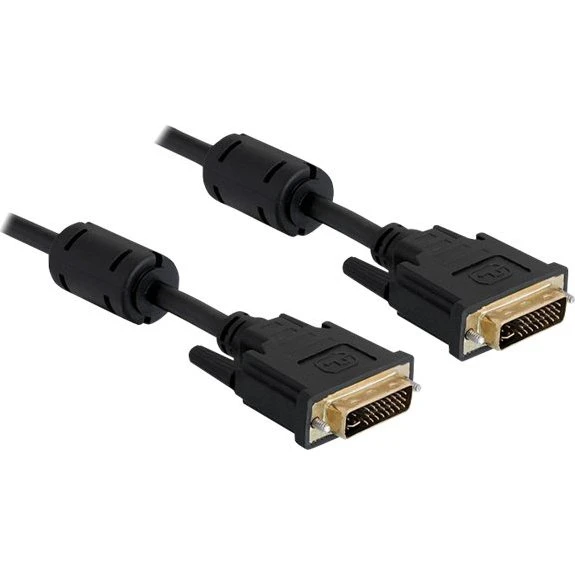 Delock DVI-I til DVI-I kabel, 2m, sort