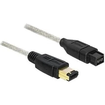 DeLOCK FireWire 9-pin til 6-pin kabel, 1m, sort