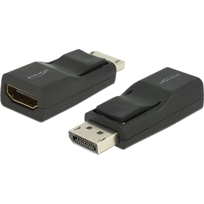 DeLOCK DisplayPort til HDMI adapter, UltraHD, sort