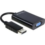 DeLOCK DisplayPort til VGA adapter med lyd og strøm, 21 cm