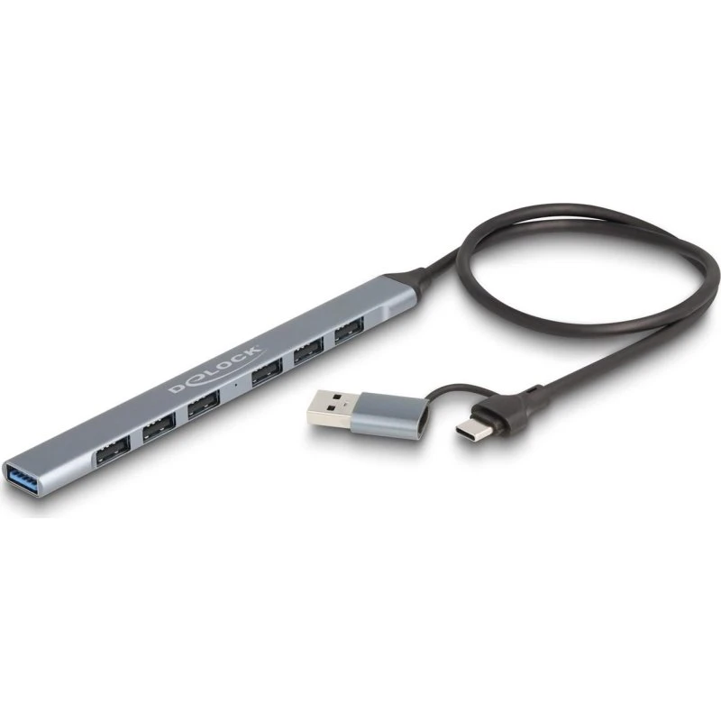 DELOCK USB-hub Slim 5 Gbit/s - Grå