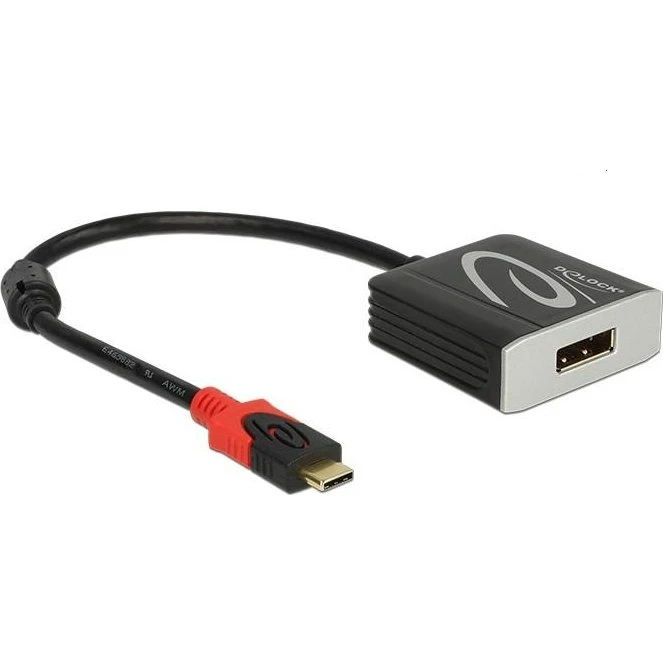 Delock 63312 USB-C til DisplayPort-adapter, sort