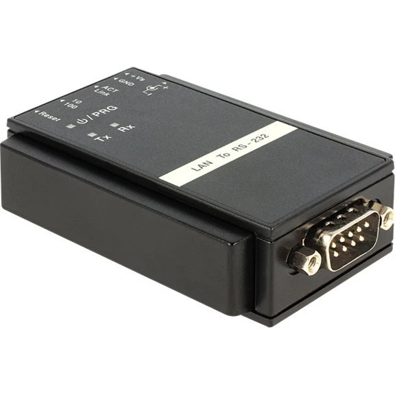DeLock Ethernet til RS-232 Seriel Adapter