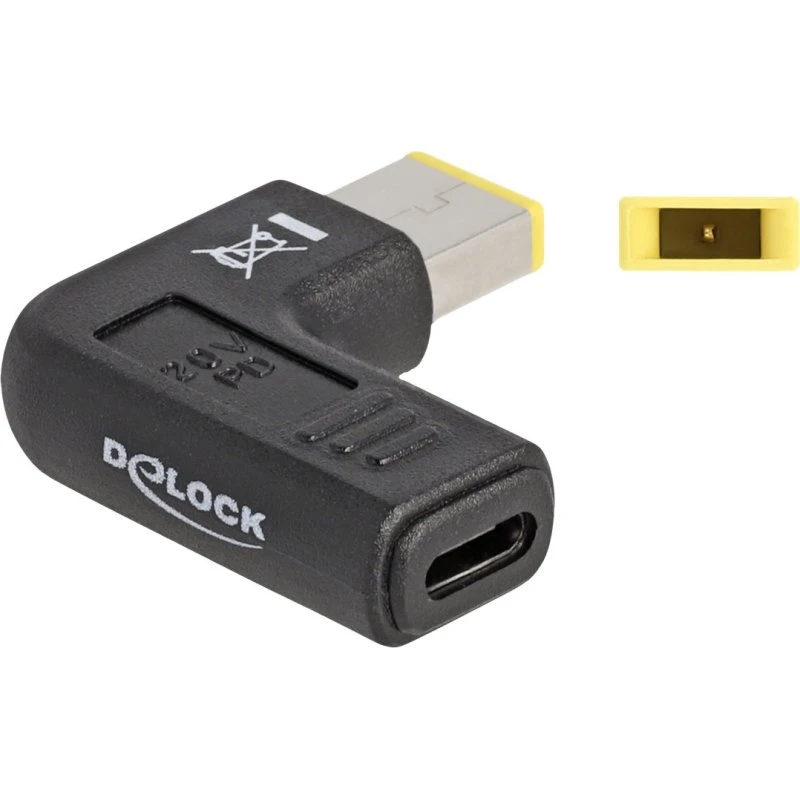 Delock USB-C til DC 11 x 4,5 mm Strømforsyningsadapter, Sort