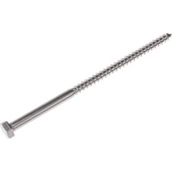 Fransk skrue 8,0 x 60/36 mm, A4, DIN 571, 6-kant