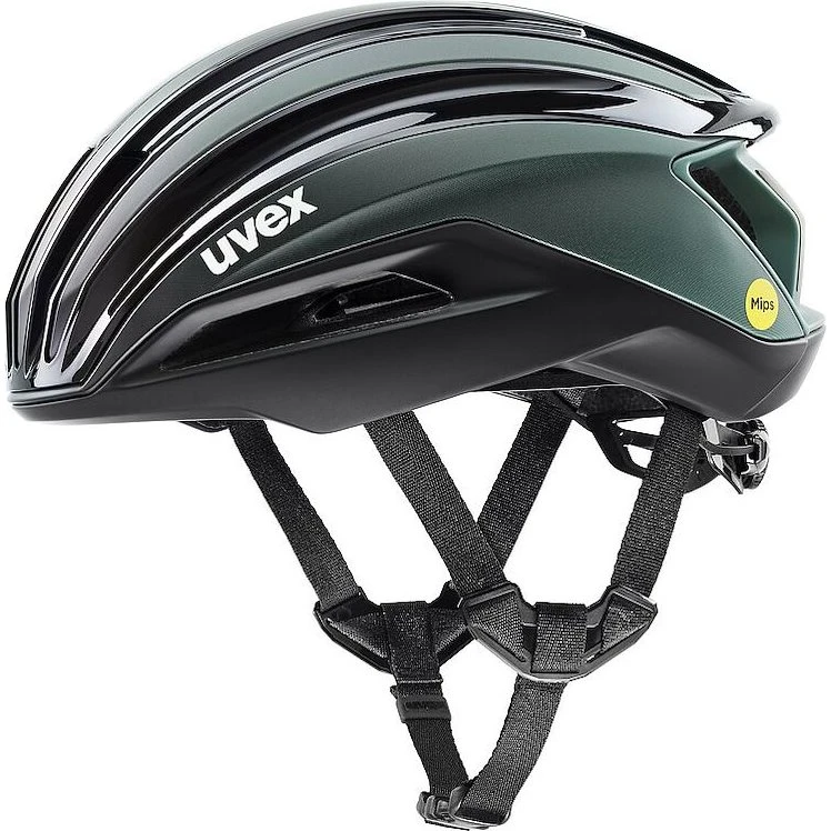 UVEX Surge Aero MIPS Cykelhjelm - Black Sage Green Matt