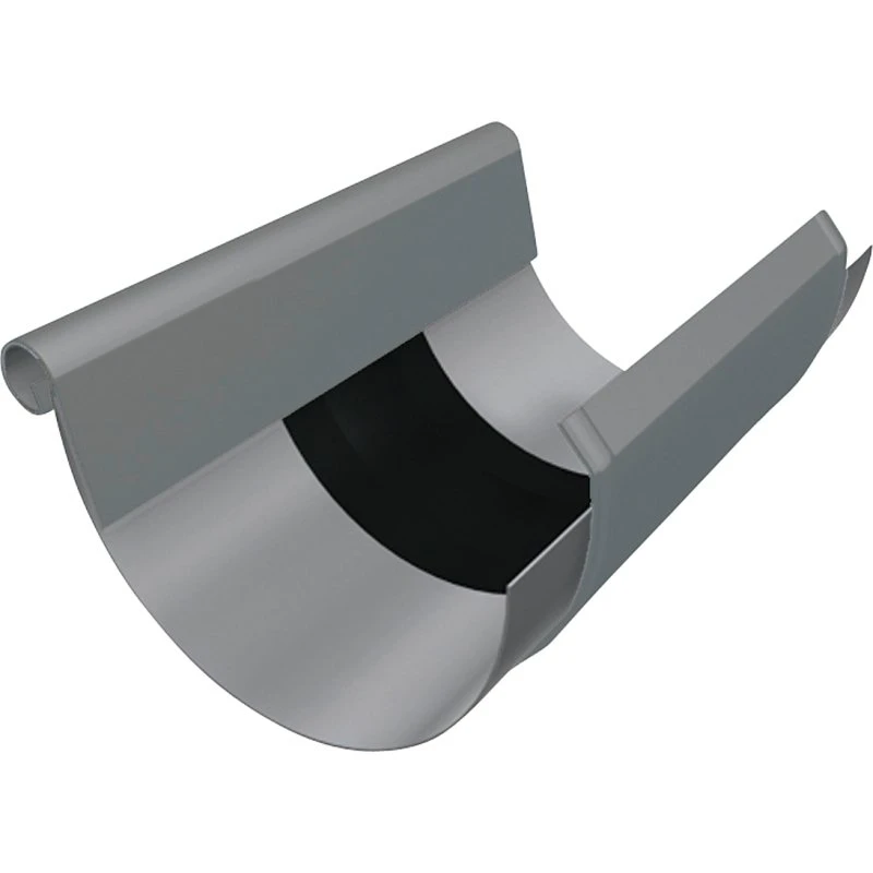 PREFA Ekspansionsstykke 333 mm til 1/2-rund rende inkl. Vulst, Blank