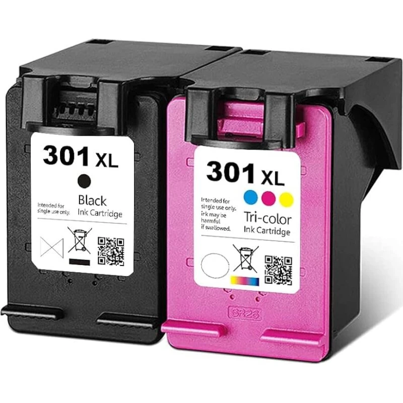 HP 301XL Kompatibelt Sæt: 1x Sort & 1x Farve (33 ml)
