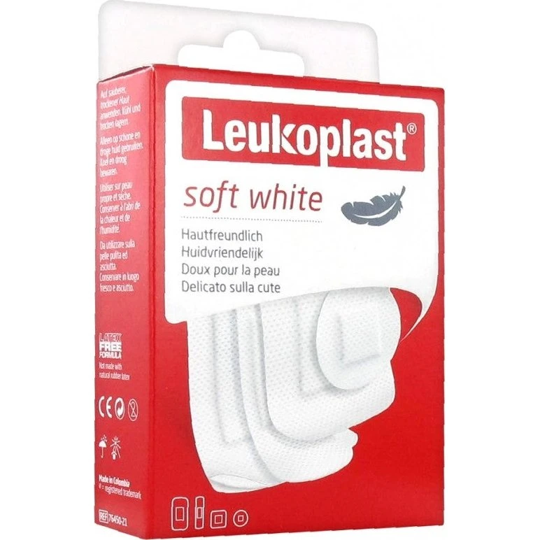 Leukoplast Soft White Sortiment - 30 selvklæbende bandager