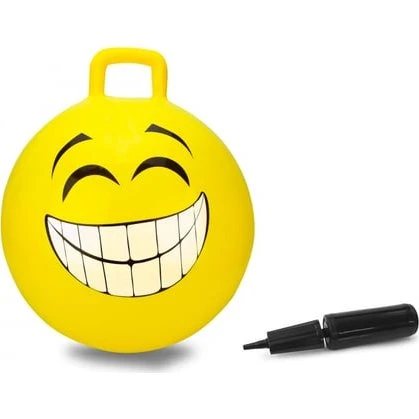 Jamara Hop Ball Smile Hoppebold - 45cm, Gul