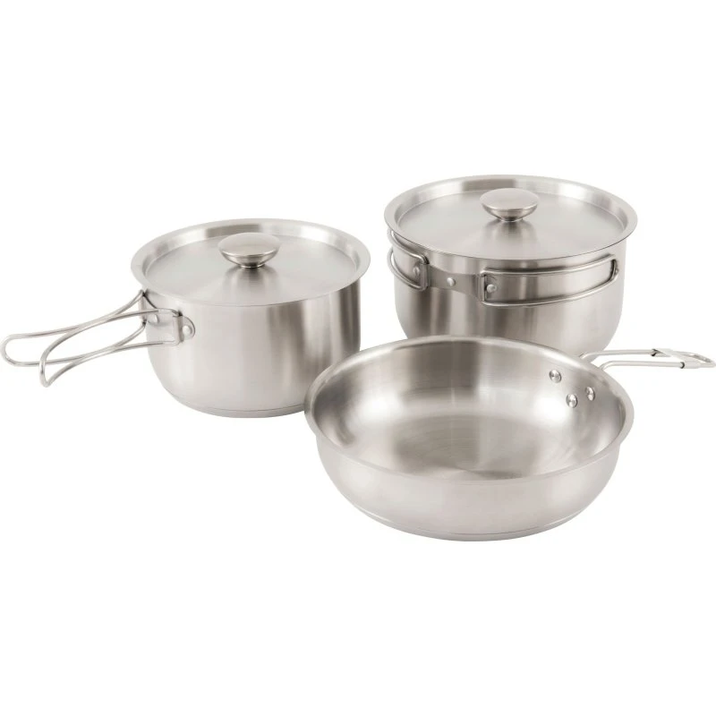 Outwell Supper Set M – rustfrit stål kogesæt (3,0L+2,4L)