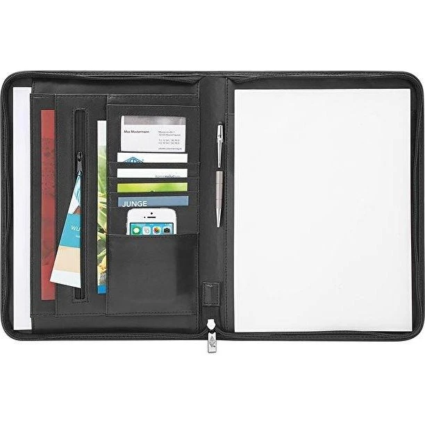 WEDO 58 64301 Organizermappe i sort læder
