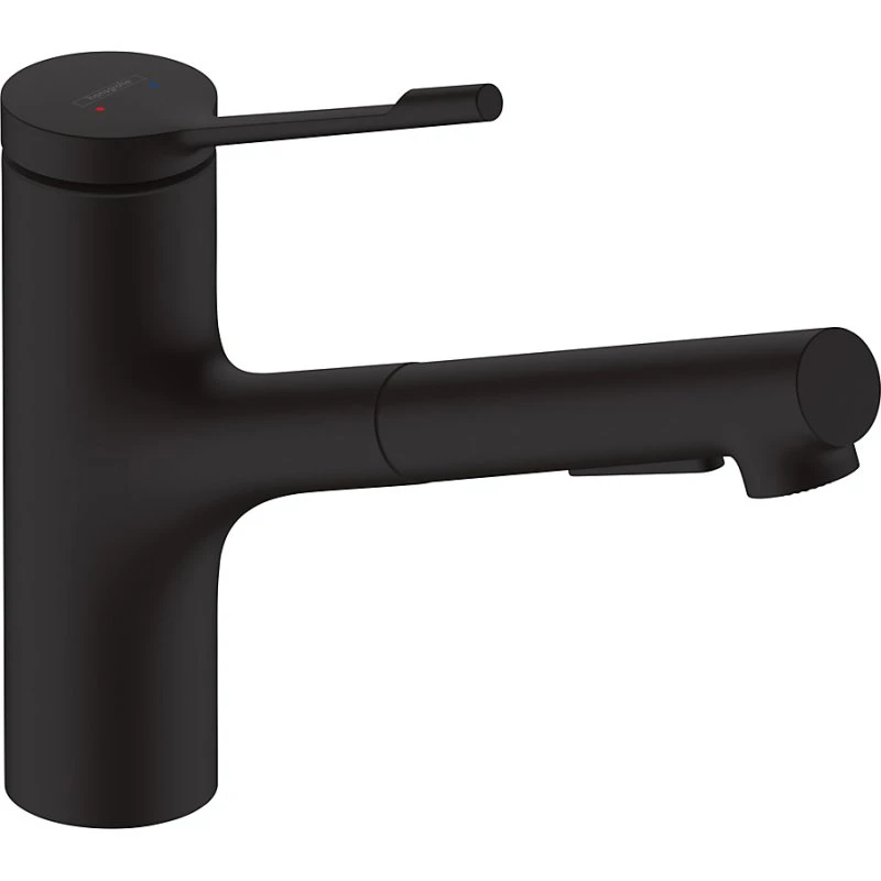 hansgrohe Zesis Lean M34 køkkenarmatur med udtræk, mat sort