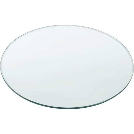 [neu.haus]® Bordplade af hærdet glas, rund, Ø80cm, 8mm