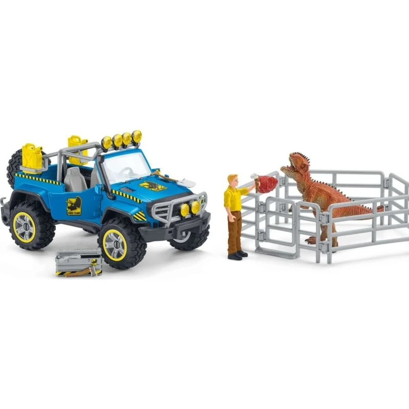 Schleich Terræn Bil med Dino-udkigsposter - 41464