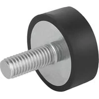 Gummibuffer Type D M6x18 - Naturgummi Shore 55a