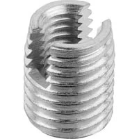 Gevindindsats selvskærende med slids M8 x 15 mm - Stål