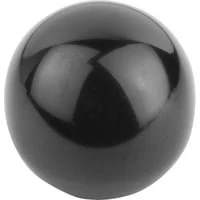 Kuglegreb DIN319 glat, D1: 25mm, M6, DuroPlast sort