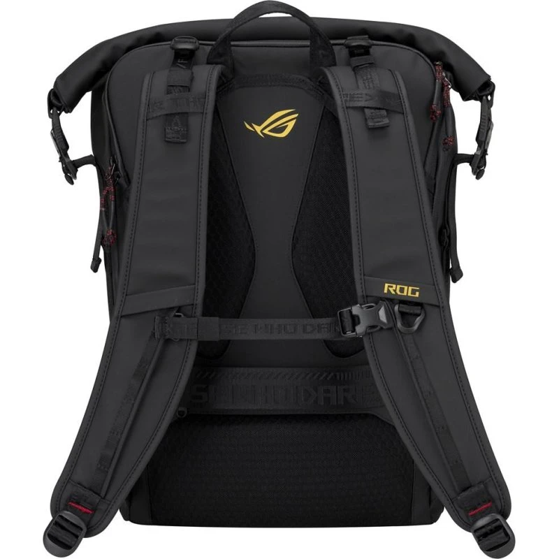 ASUS ROG SLASH Edition 20 Rolltop-rygsæk - Sort/Guld - 18"