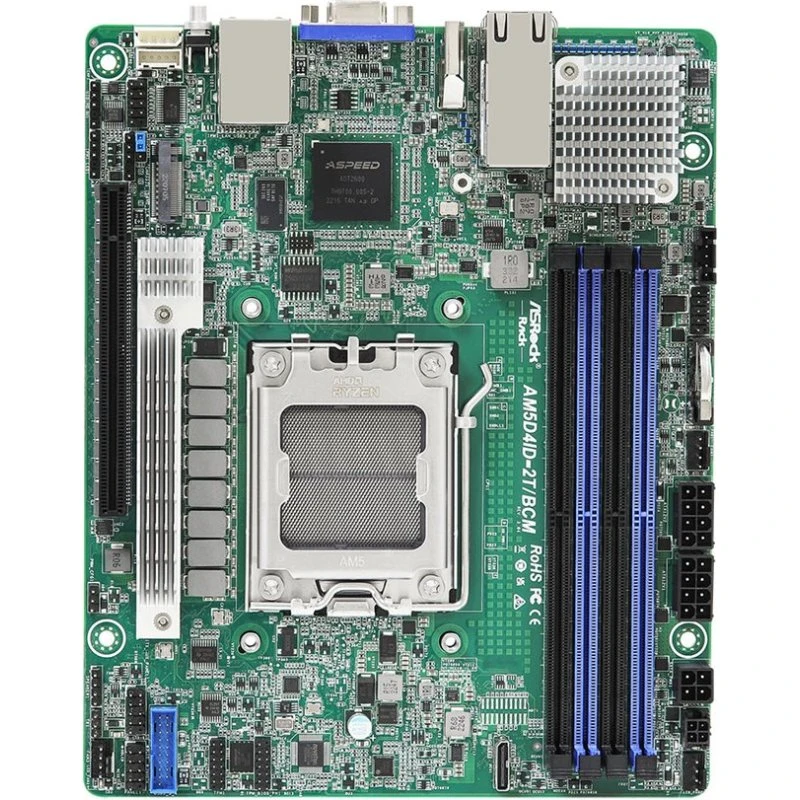 ASRock Rack AM5D4ID-2T/BCM Deep mini-ITX AM5 X300 Bundkort