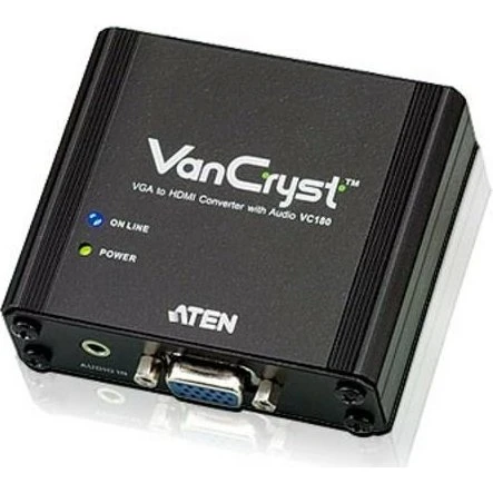 ATEN VC180 VGA til HDMI-konverter med lyd - Sort