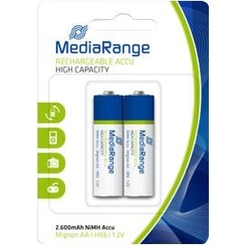 MediaRange AA Genopladelige Batterier 2600mAh (2 stk.)