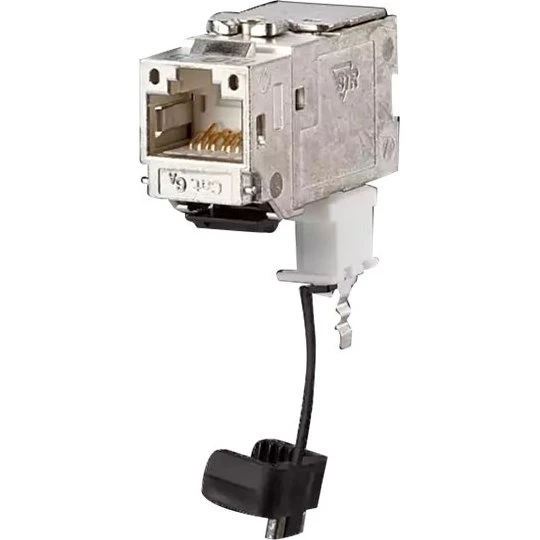 Metz Connect Sølv Modulart Indlæg CAT 6a STP RJ-45