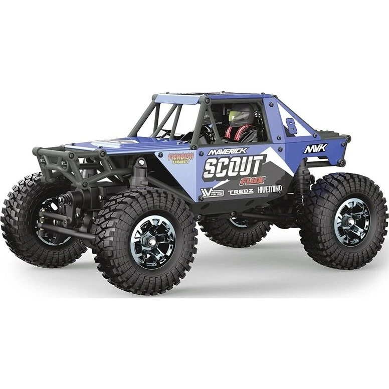 Maverick RC Scout-24 Flux Rock Crawler - Blå - 1:24 skala