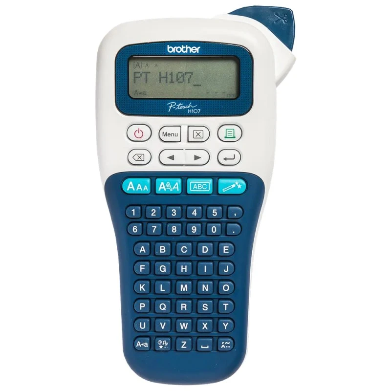 Brother PT-H107B labelmaskine blå/hvid (3,5–12 mm)