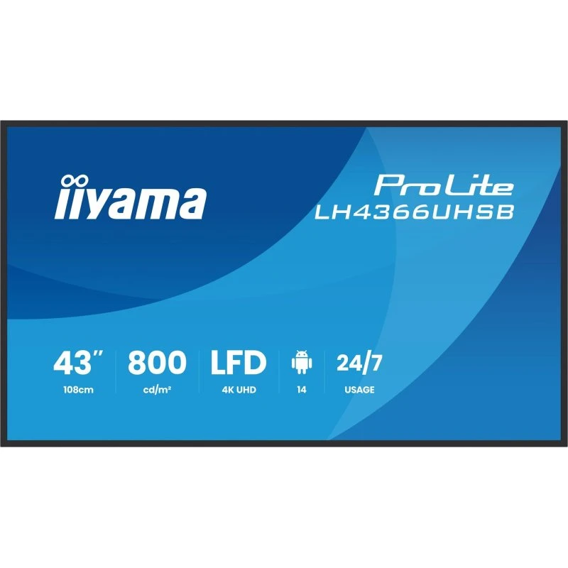IIYAMA ProLite LH4366UHSB-B1AG 43" 4K UHD Digital Signage