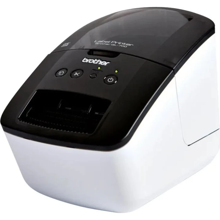 Brother QL-700 etiketprinter – monokrom, hvid/sort