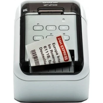 Brother QL-810W labelprinter – direkte termisk, farve, Wi‑Fi/USB