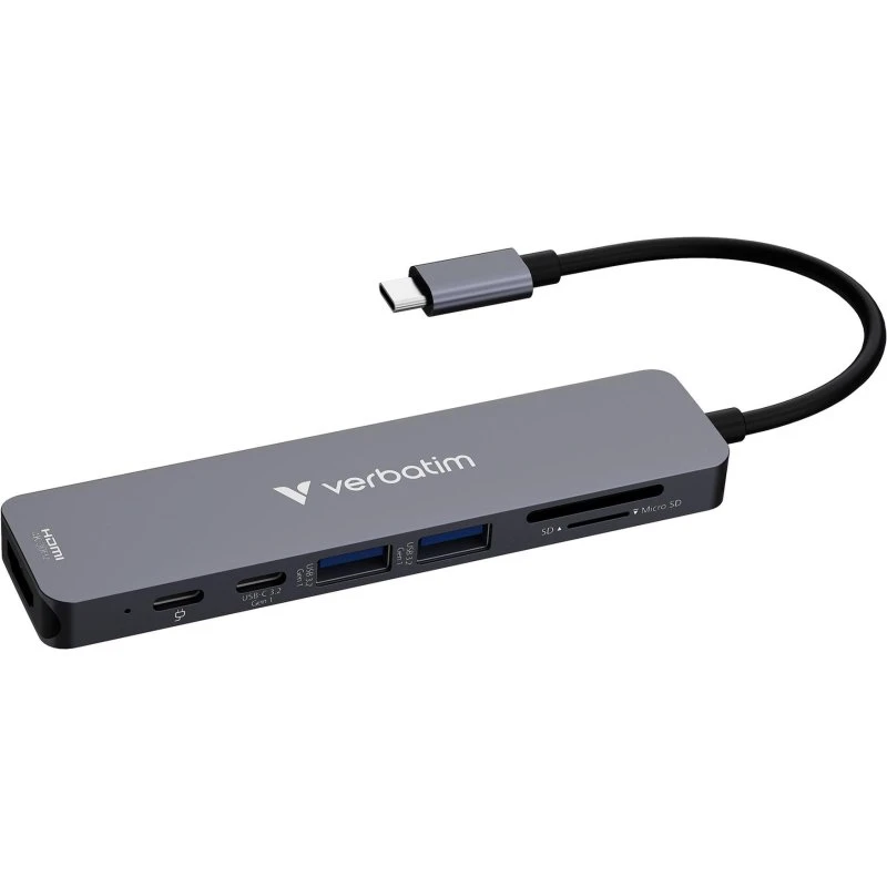 Verbatim Essentials USB-C Multiport-hub - 7 porte