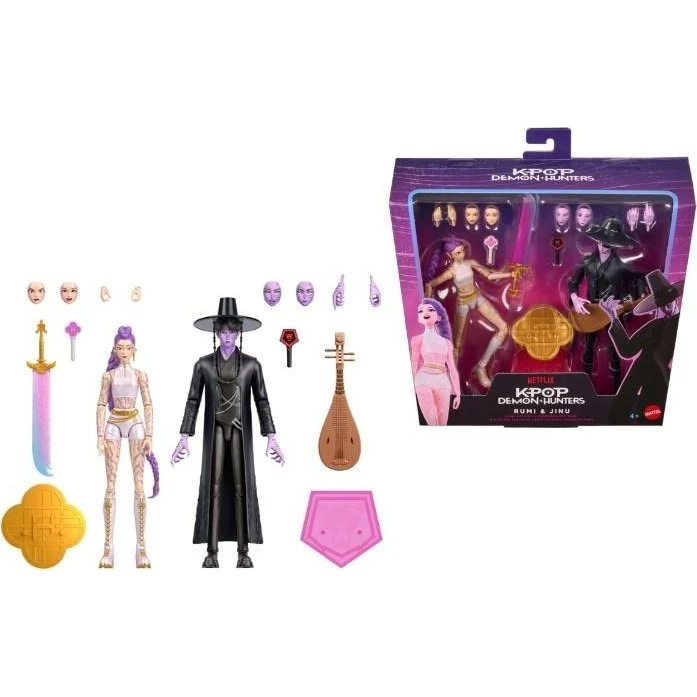 Mattel KPop Demon Hunters Rumi & Jinu Final Battle Actionfigur-sæt