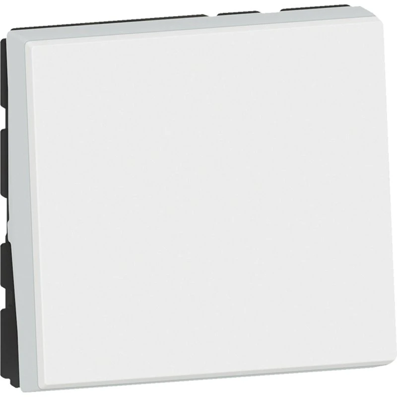 Legrand Mosaic fjedertrykkontakt 1-polet 6A med 2m led, hvid