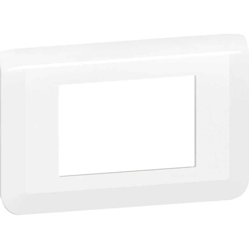 Legrand Mosaic vertikal ramme 3 moduler hvid RAL 9003