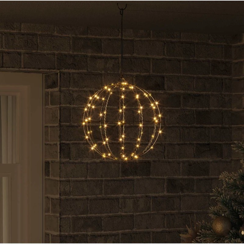 vidaXL Bold Lysbold 30x30x32 cm - Varm hvid med 96 LED
