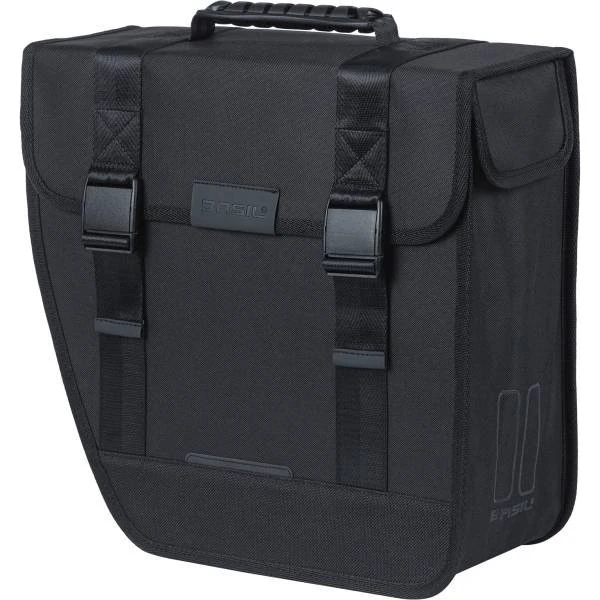 Basil Tour 14L skrå cykelstaske - venstre, sort