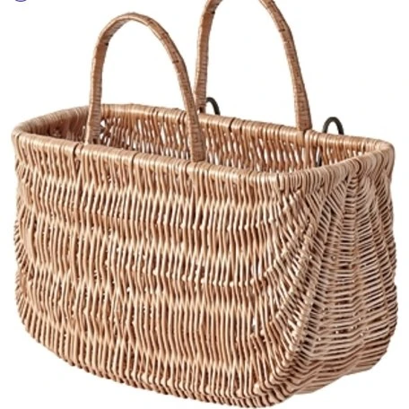 Basil Swing Wicker Shopper - Brun fletkurv 22 L