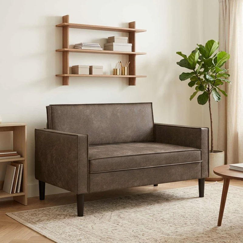 vidaXL XXL lænestol i mørkegråt faux suede læder