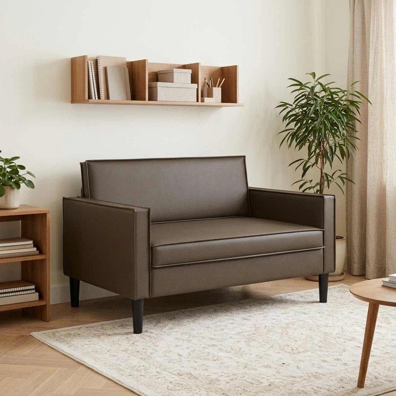 vidaXL XXL lænestol i brunt kunstlæder - 130 x 84 x 91 cm