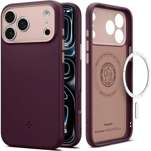 Spigen Nano Pop MagSafe - Burgundy Bean - iPhone 17/18 Pro Max