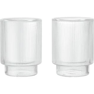 Ferm Living Ripple Termoglas - Sæt med 2 (22 cl)