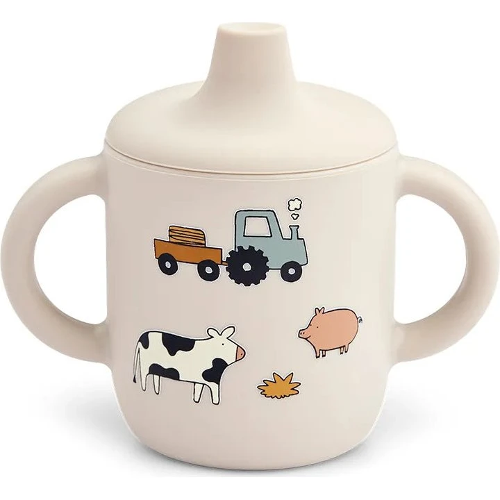 Liewood Neil Silikone tudekop 150 ml – Farm/Sandy