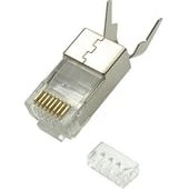 Lanview RJ-45 STP Cat6a Netværkskonnektor - Sølv (10 stk)